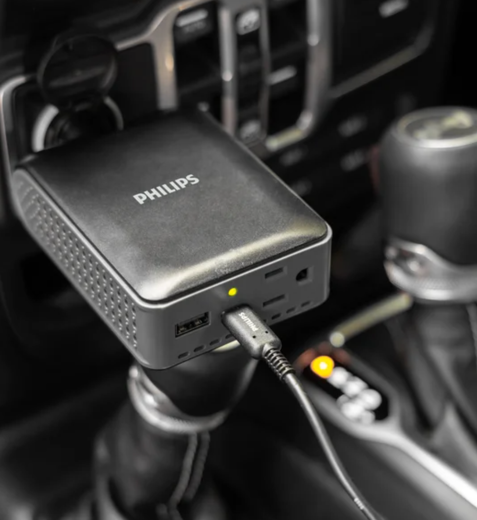 Philips Car Power Inverters, 2-pack (one 100W, one 150W)